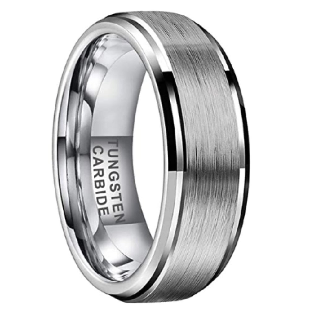 Gunmetal Tungsten Rings for Men Women Matte Finish Comfort Fit